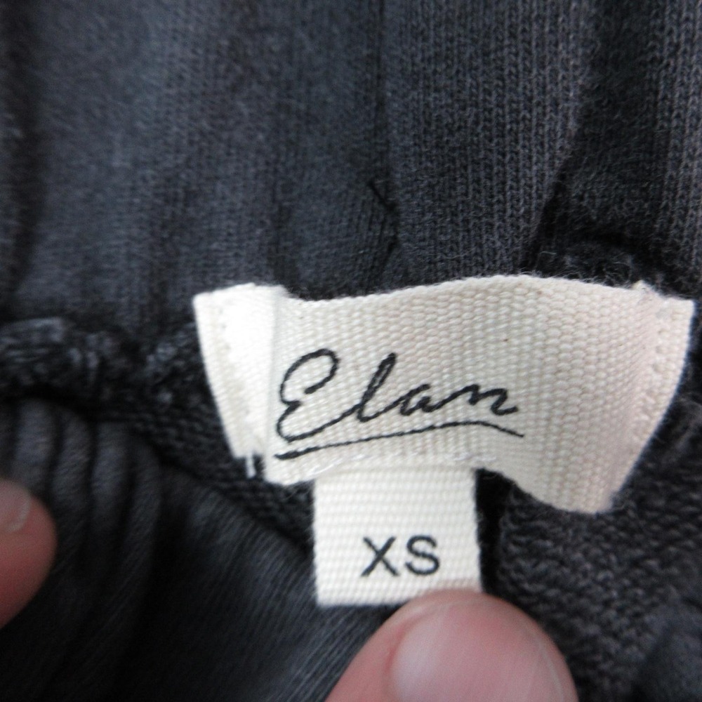 Elan Pants Womens XS Black Wide Leg French Terry Lounge Sweatpants 22x30.5* - Picture 7 of 13